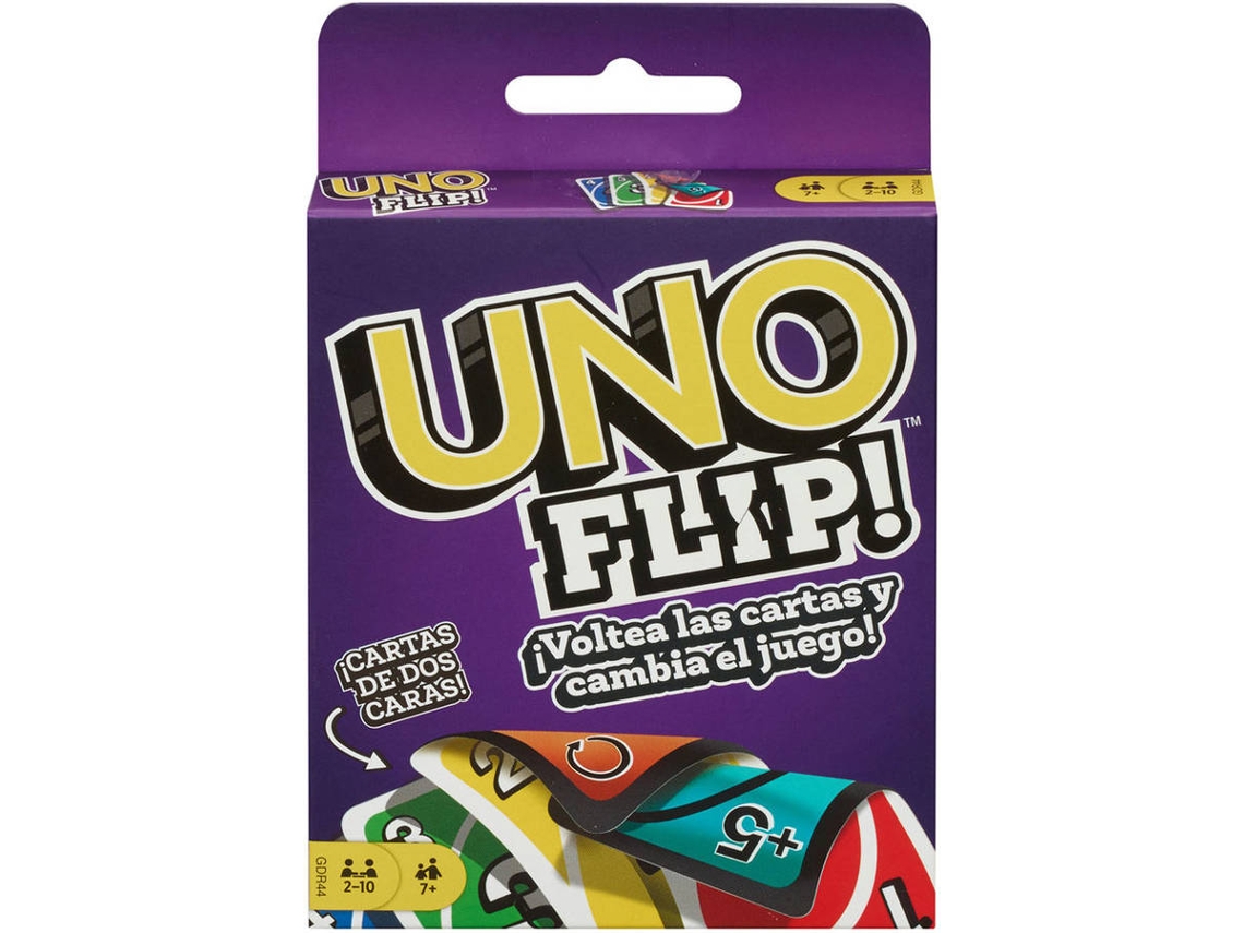 Jogo de Cartas MATTEL Uno Flip (Idade Mínima: 7 Anos - Dificuldade